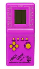 Aga Digitálna hra Brick Game Tetris ružový