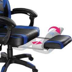 Herná kancelárska stolička Comodo s podnožkou